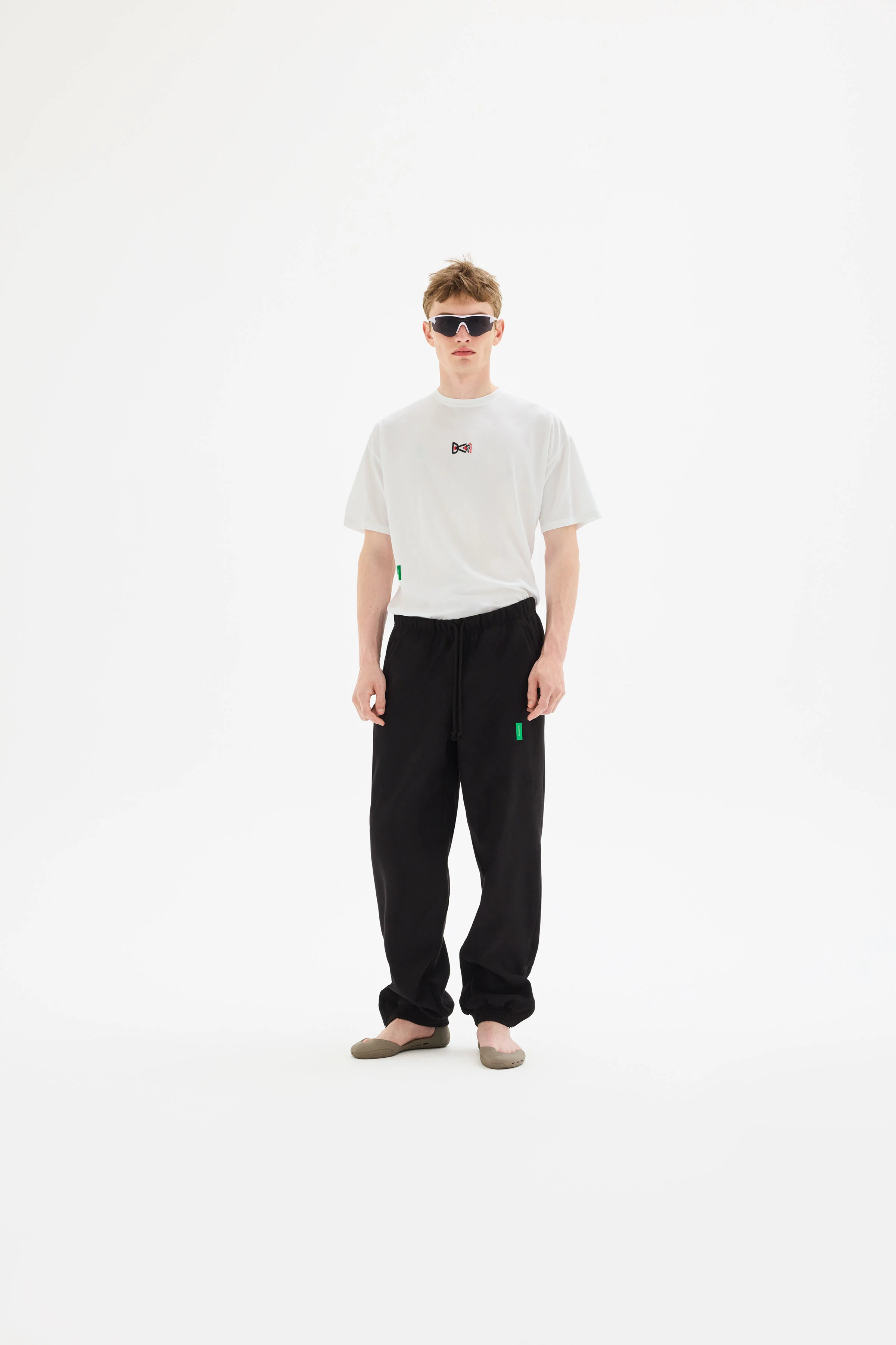 Short Sleeve Boxy Training Tee, White - Image 3