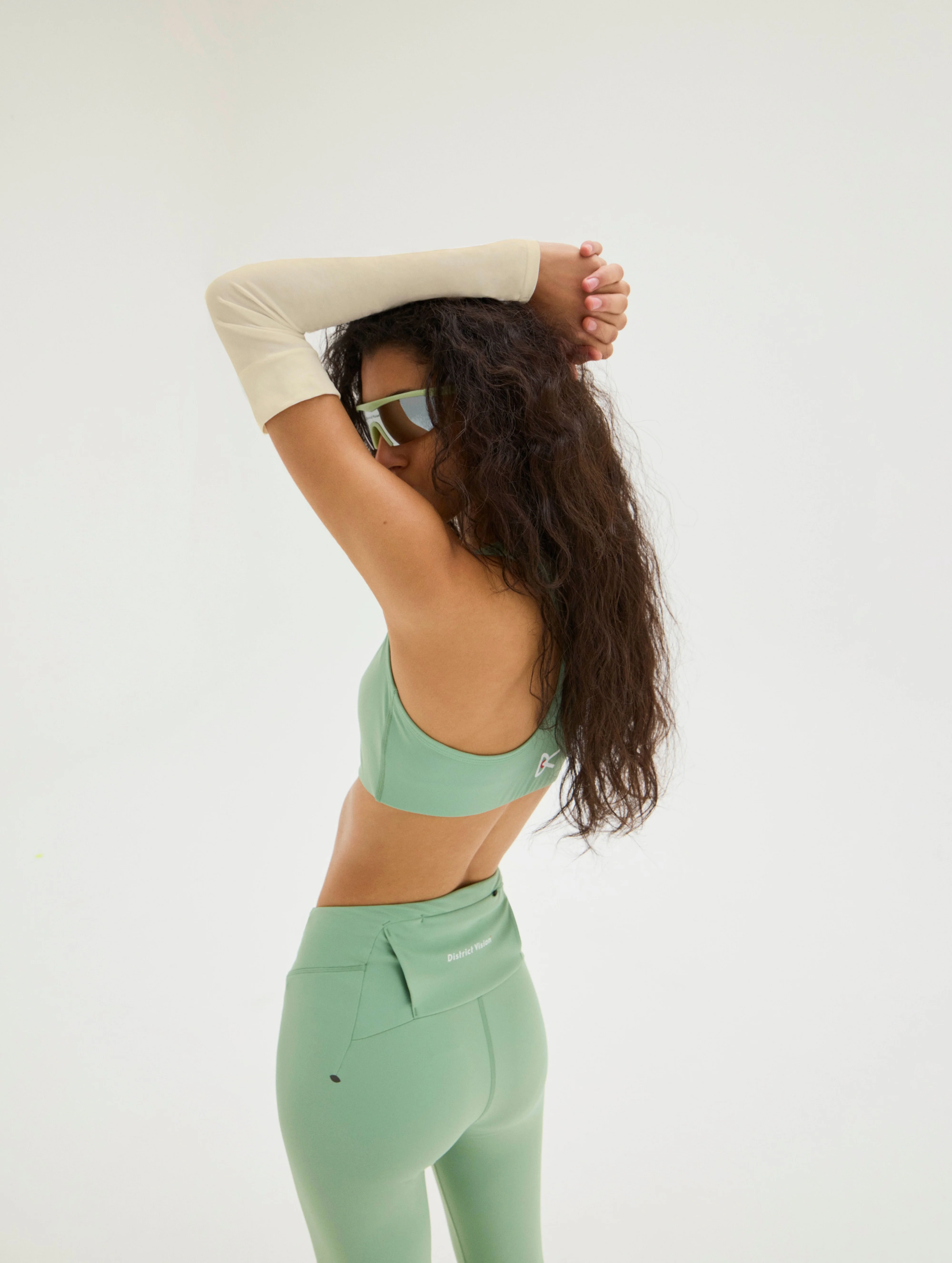 Twin Layer Medium Support Bra, Mint - Image 4