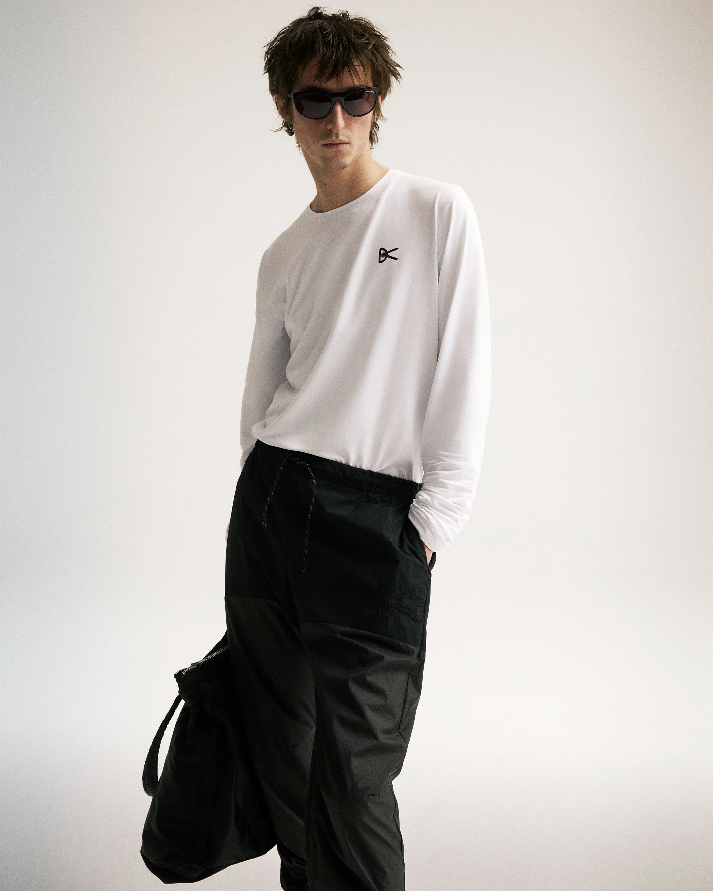 Ultralight DWR Paneled Track Pant, Black - Image 3