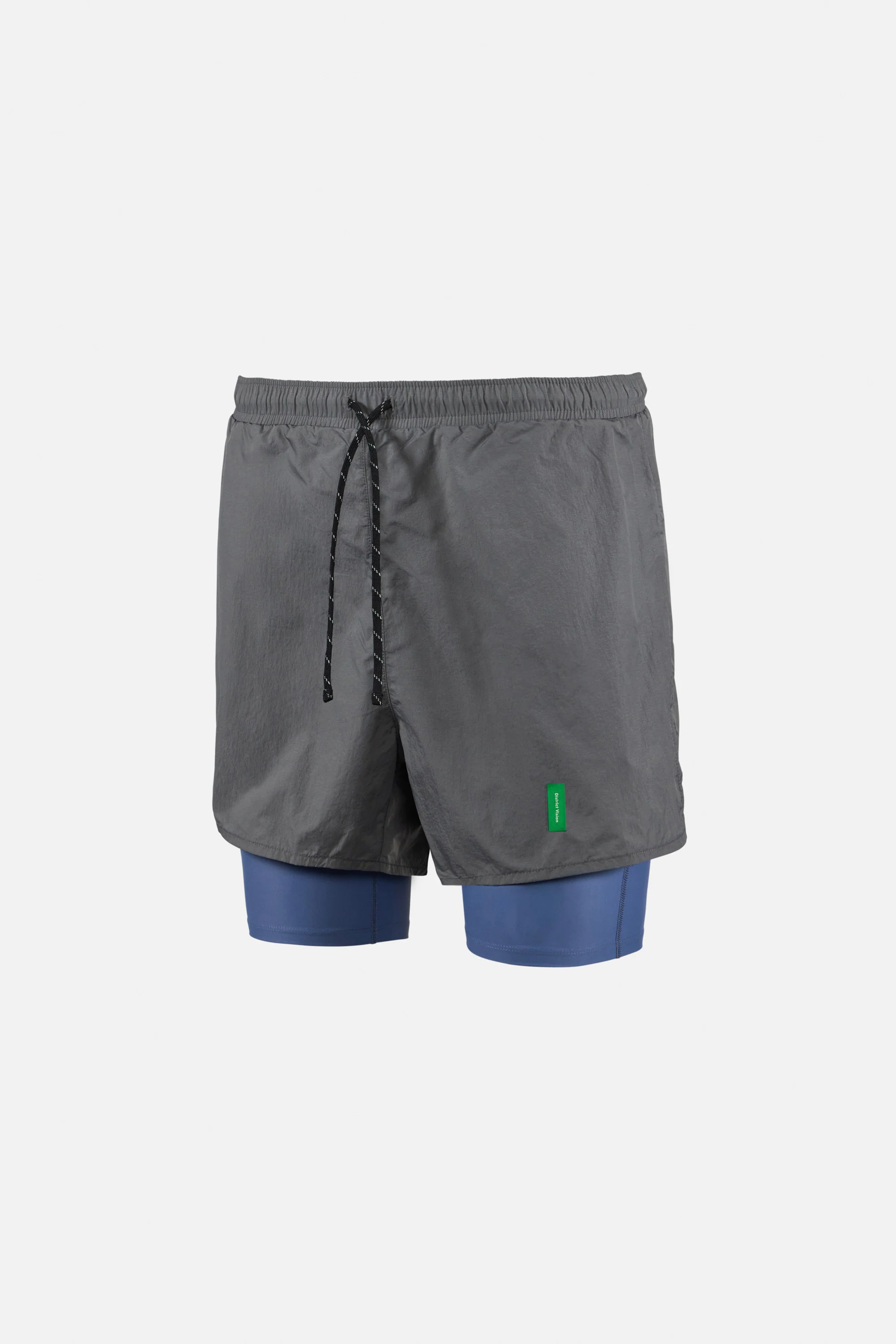 Ultralight Nylon Trail Shorts, Graphite/Race Blue