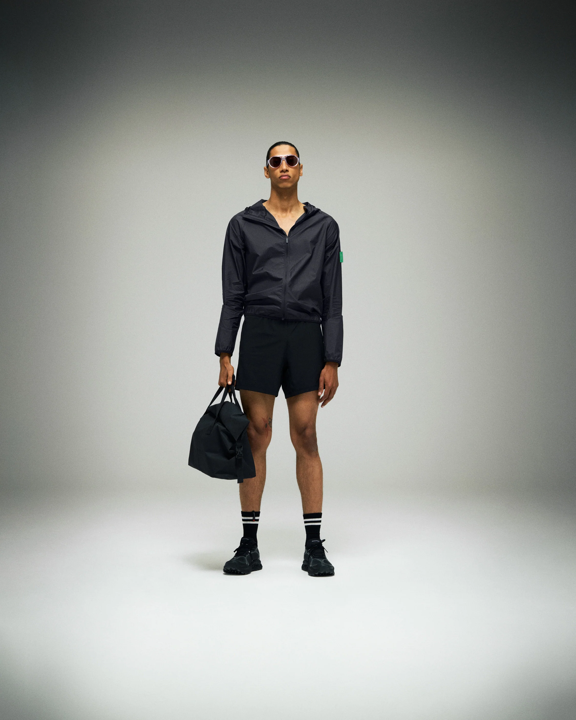 Ultralight Nylon Wind Jacket, Obsidian - Image 5