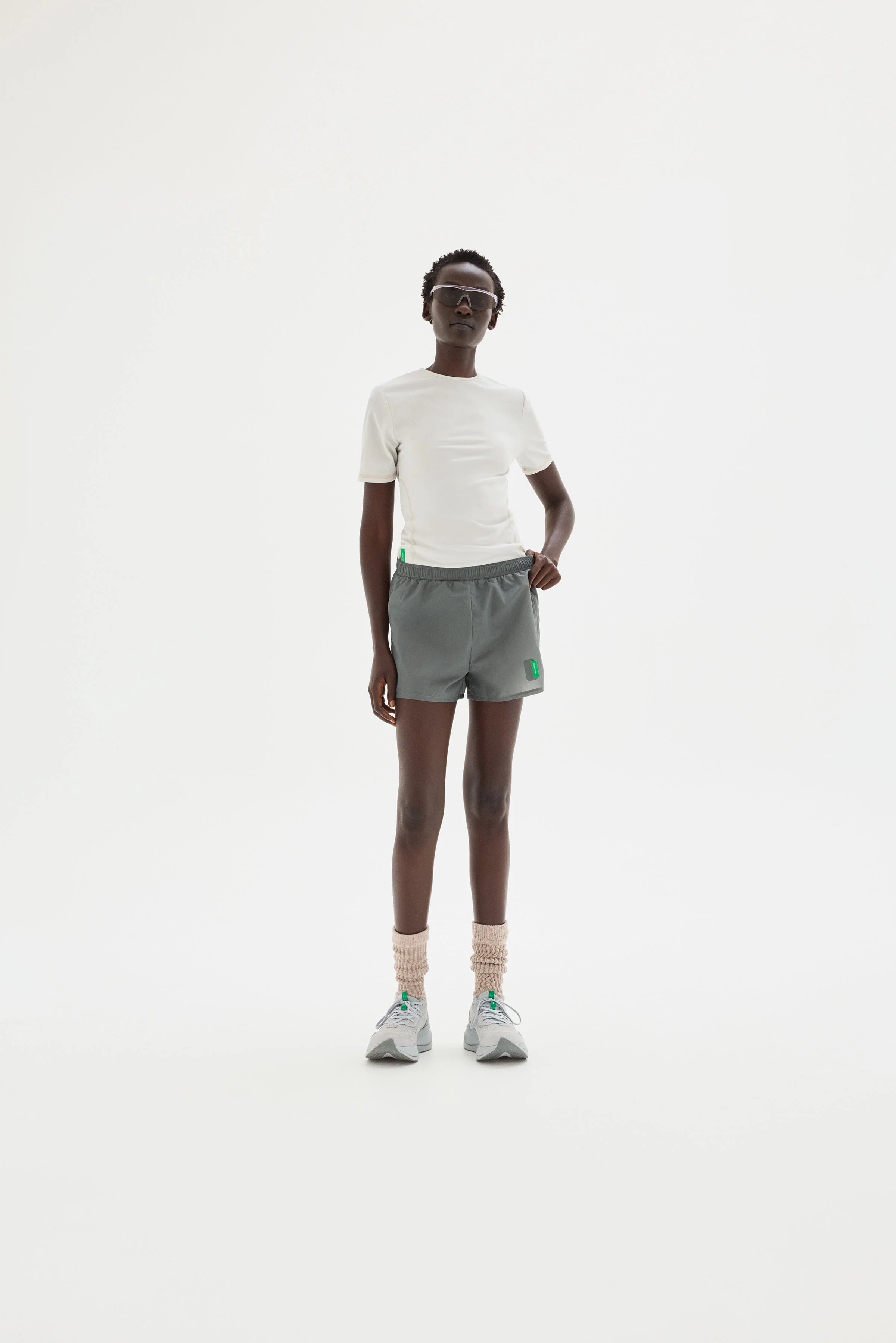 Ultralight Nylon Zippered Shorts, Graphite - Image 3