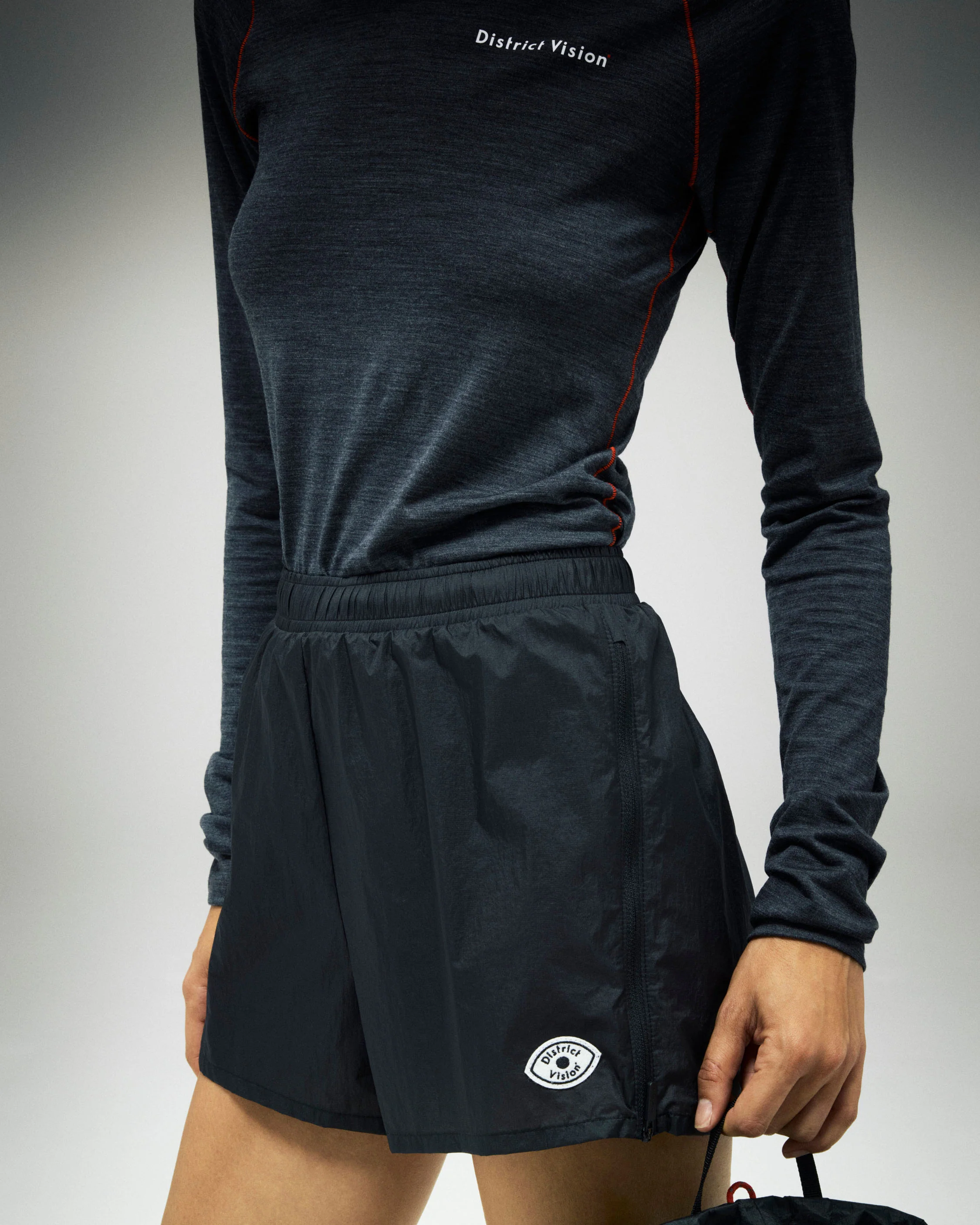 Ultralight Zippered Hiking Shorts, Black - Image 3